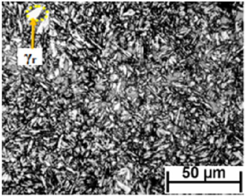 Optical Micrographs of A Developed Q&P Steel